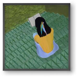 PEACE IN GREEN - falikép keretben | artbridge