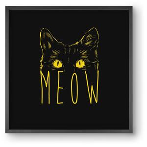 Meow - falikép keretben | artbridge