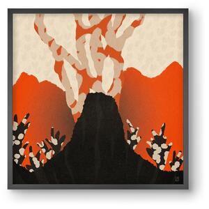 Volcanique - falikép keretben | artbridge