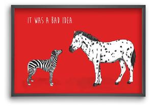 Bad idea - falikép keretben | artbridge