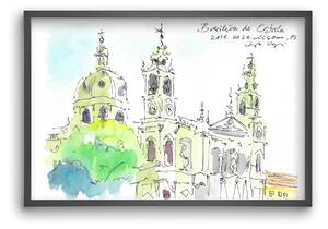 LISBON AQUARELLE NO.29 - falikép keretben | artbridge