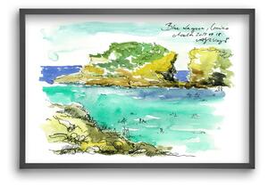 MALTA AQUARELLE NO.3 - falikép keretben | artbridge