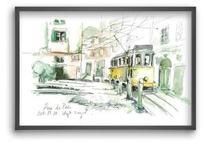 LISBON AQUARELLE NO.30 - falikép keretben | artbridge