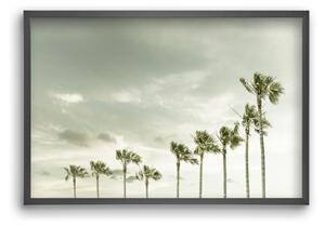 Vintage Palm Trees at the beach - falikép keretben | artbridge