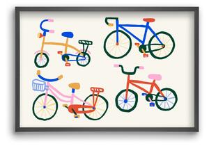 Bikes - falikép keretben | artbridge
