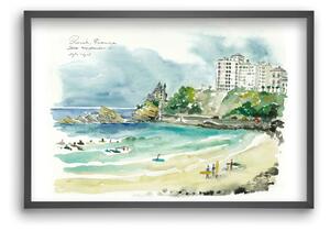 BIARRITZ - 2020.09.10 - falikép keretben | artbridge