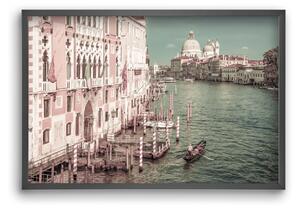 VENICE Canal Grande & Santa Maria della Salute | urban vintage - falikép keretben | artbridge