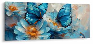 Kép - Kék pillangók (120x50 cm)