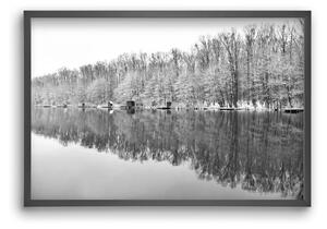 Snowflake landscape - falikép keretben | artbridge