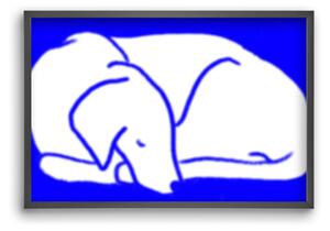 Good Night Blurry Dog - falikép keretben | artbridge