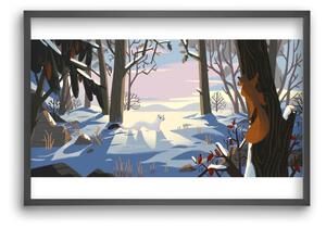 Squirrel and Stoat - falikép keretben | artbridge