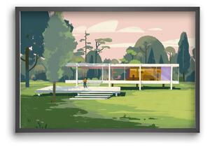 Mid-century - falikép keretben | artbridge