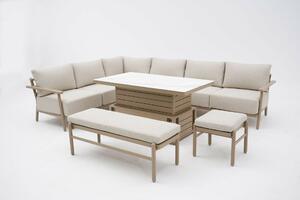 Delusso Ombra 4 részes kültéri szett Beige