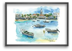 ARRECIFE, Lanzarote, Canary Island - 2023.04.24. - falikép keretben | artbridge