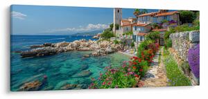 Kép - Festői tengerparti falu (120x50 cm)