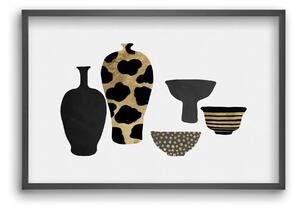 Patterned Vases - falikép keretben | artbridge