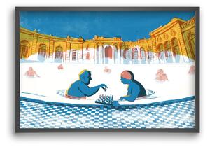 Szechenyi bath Budapest - falikép keretben | artbridge