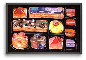 Cakes - falikép keretben | artbridge
