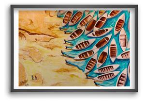 Water - falikép keretben | artbridge