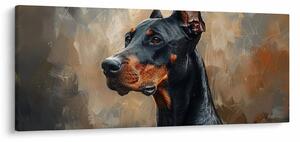 Kép - Dobrman portréja (120x50 cm)