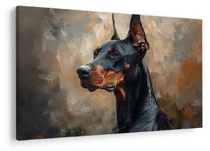 Kép - Dobrman portréja (90x60 cm)