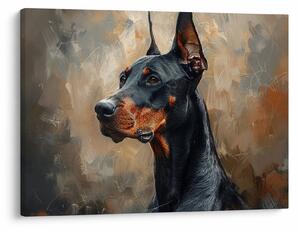 Kép - Dobrman portréja (70x50 cm)