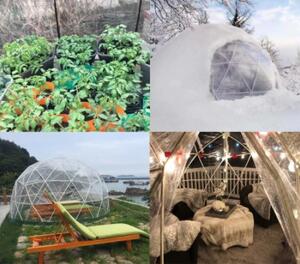 Átlátszó buborék sátor, gömb sátor – 365cm