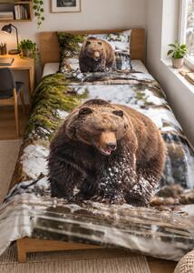 3d ágyneműhuzat Bear 140x200 cm