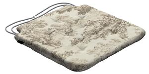 Christoph székpárna rögzítőzsinórral termék színe barna szövet mintás