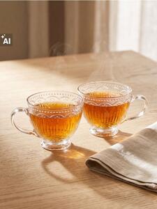 Sinsay - Üvegcsészék dombornyomott mintával 2 pack - clear