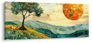 Kép - Tájkép illusztráció (120x50 cm)