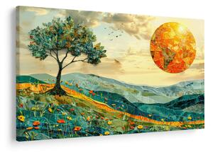 Kép - Tájkép illusztráció (90x60 cm)