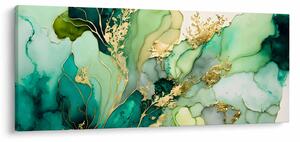 Kép - Zöld absztrakció (120x50 cm)