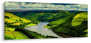 Kép - Zöld táj (120x50 cm)