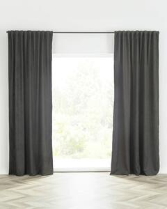 BASIC Chenille kész függöny redőzőszalagon 140x260 cm tengerészkék 1 db