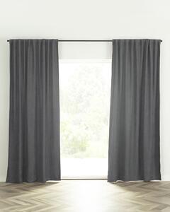 BASIC Chenille kész függöny redőzőszalagon 140x260 cm szürke 1 db