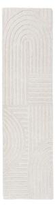 Elefántcsont színű kézi szövésű gyapjú futószőnyeg 60x230 cm Zen Garden – Flair Rugs