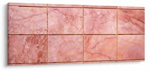 Kép - Rózsaszín, márványozott csempe (120x50 cm)
