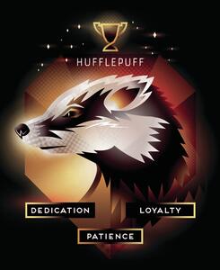 Művészi plakát Harry Potter - Hufflepuff