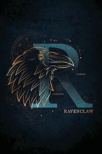 Művészi plakát Harry Potter - Ravenclaw Initial