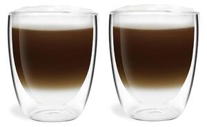 Üveg duplafalú bögre szett lattéhoz 2 db-os 320 ml Amo – Vialli Design
