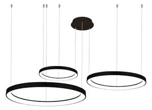 Modern LED csillár Agnes 38+58+78 szabályozható fekete