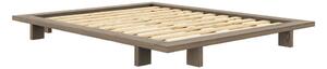 Barna borovi fenyő franciaágy ágyráccsal 160x200 cm Japan – Karup Design