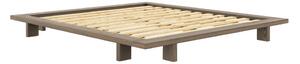 Barna borovi fenyő franciaágy ágyráccsal 180x200 cm Japan – Karup Design