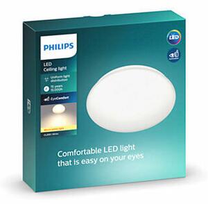 Philips 8718699681036 Moire mennyezeti lámpatest 6 W 600lm 2700K 22,5 cm, fehér