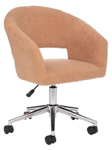 Állítható szövet irodai szék, bézs - TOURNICOT
