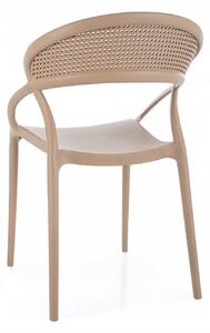 GLIS II műanyag kerti szék - bézs