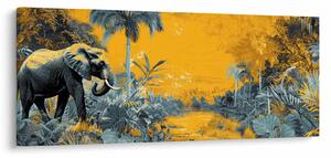 Kép - Elefánt a természetben (120x50 cm)