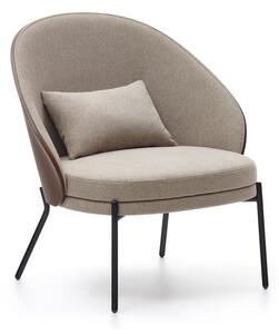 Világosbarna fotel Eamy – Kave Home
