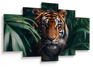 Kép - Egy tigris portréja a dzsungelben (150x105 cm)